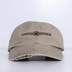Banana Republic Spell Out Hat Distressed Y2K VTG Streetwear Preppy Classic